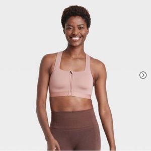 Women's High Support Sculpt Zip-Front Sports Bra - All in Motion™ 34B